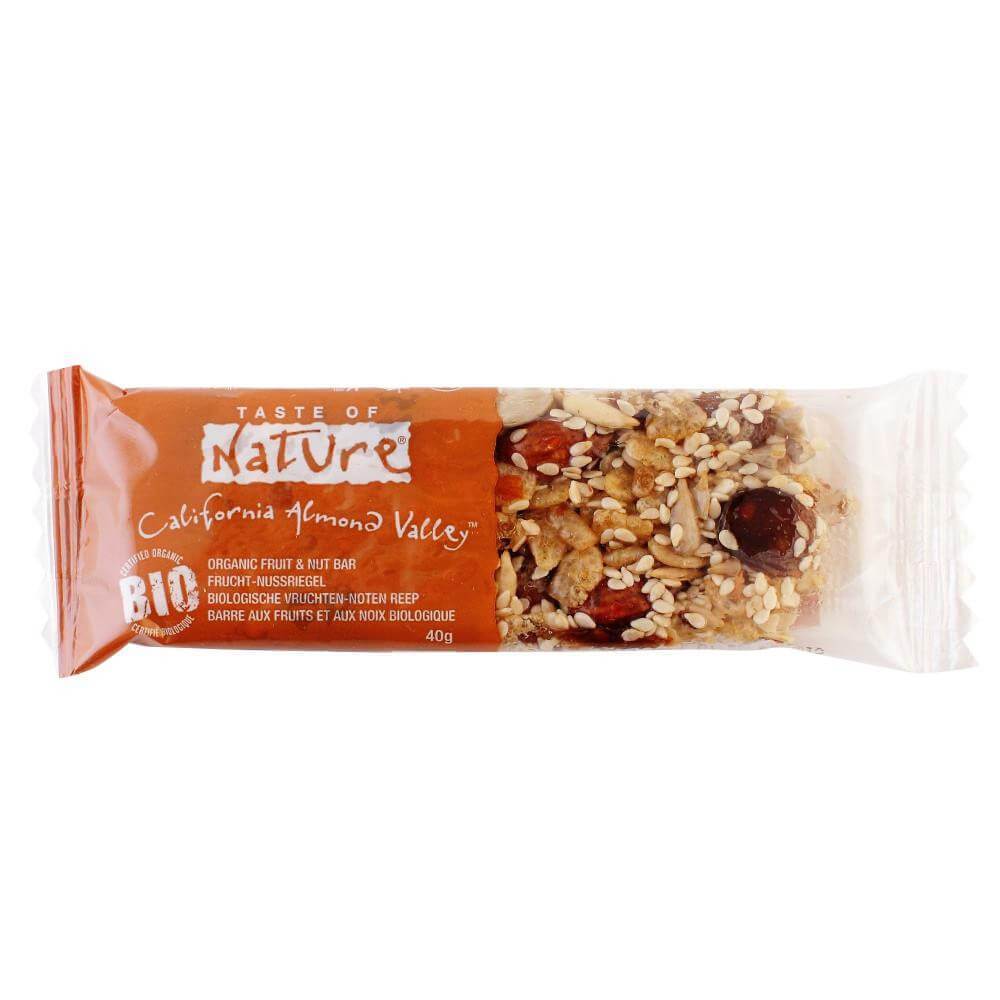 Baton cu Migdale Taste Of Nature 40g (fara gluten , fara zahar) - Republica BIO