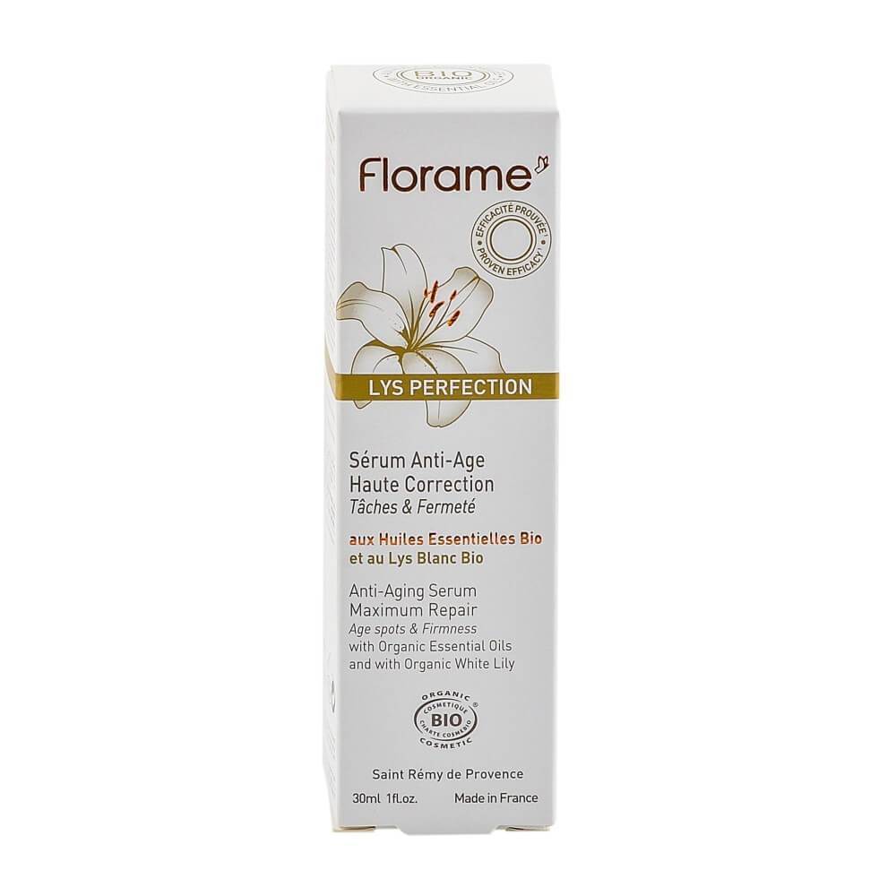 Ser anti-ageing Florame Lys Perfection, haute correction, bio, 30 ml