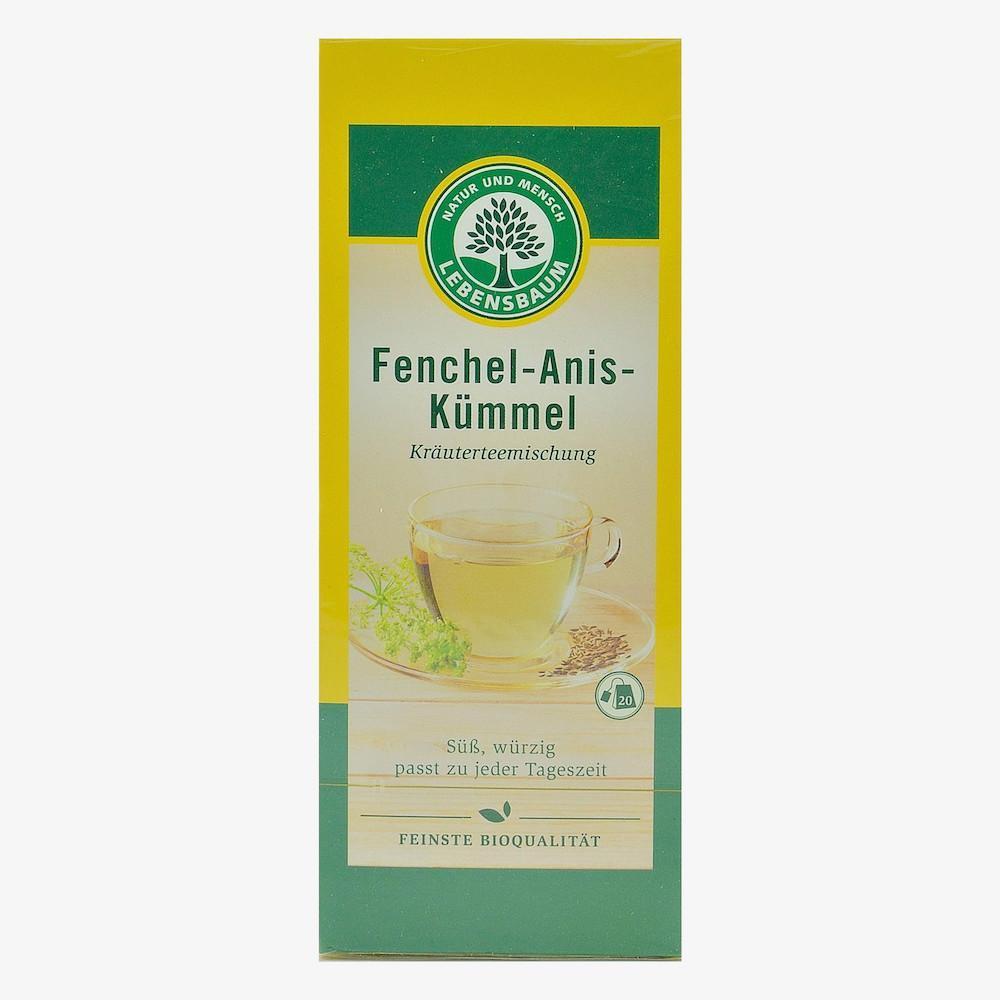 Ceai cu fenicul, anason si chimen, 20 plicuri, Lebensbaum, bio, 50 g