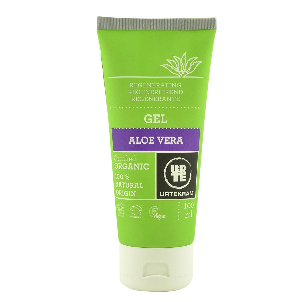 Gel regenerant cu aloe vera, pentru fata si corp Urtekram Aloe Vera, dupa soare, bio, 100 ml
