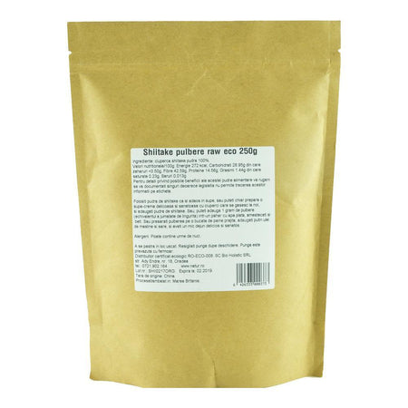 Shiitake Pulbere Raw Bio 250g