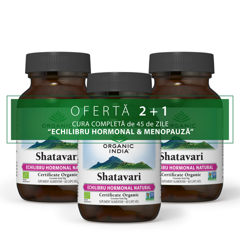 OFERTA 2+1 Organic India Shatavari 60 caps