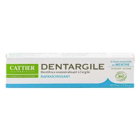 Pasta de dinti cu menta Cattier Dentargile, bio, 75 ml