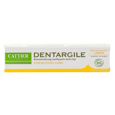 Pasta de dinti cu lamaie Cattier Dentargile, bio, 75 ml