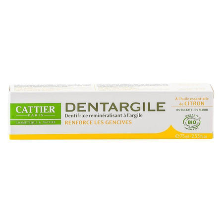Pasta de dinti cu lamaie Cattier Dentargile, bio, 75 ml