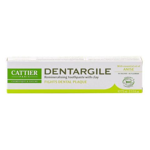 Pasta de dinti cu anason Cattier Dentargile, bio, 75 ml