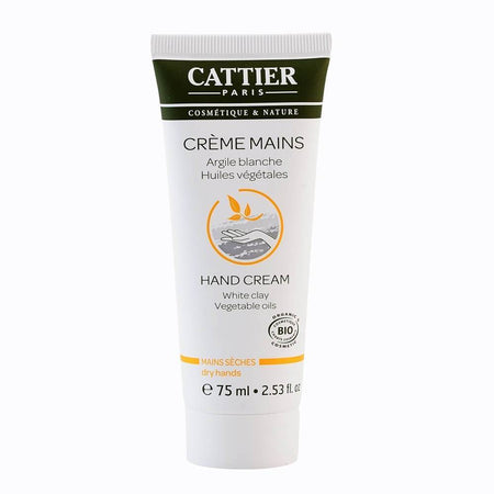Crema hidratanta pentru maini cu argila alba Cattier, bio, 75 ml - Republica BIO