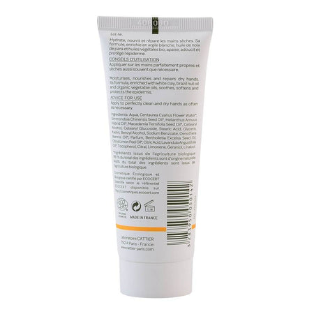 Crema hidratanta pentru maini cu argila alba Cattier, bio, 75 ml - Republica BIO