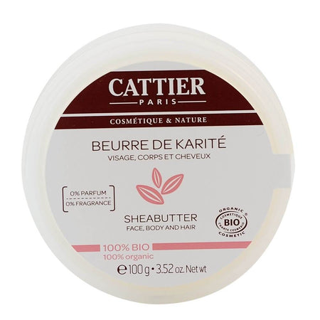 Unt de shea Cattier, 100%, bio, 100 g