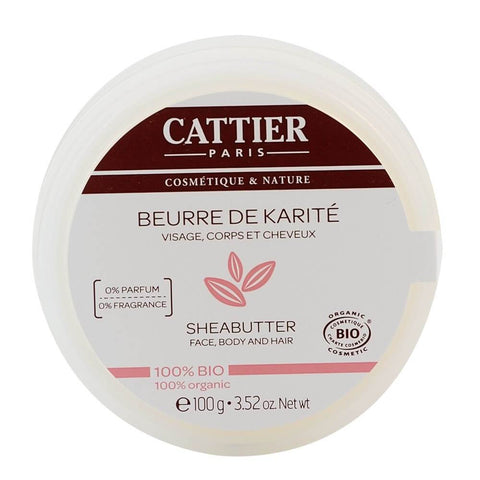 Unt de shea Cattier, 100%, bio, 100 g