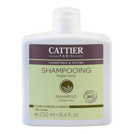 Sampon pentru par gras cu argila verde Cattier, bio, 250 ml