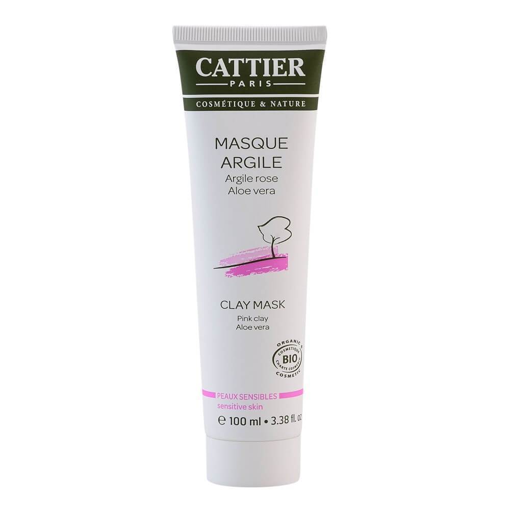 Masca cu argila roz pentru ten sensibil Cattier, bio, 100 ml