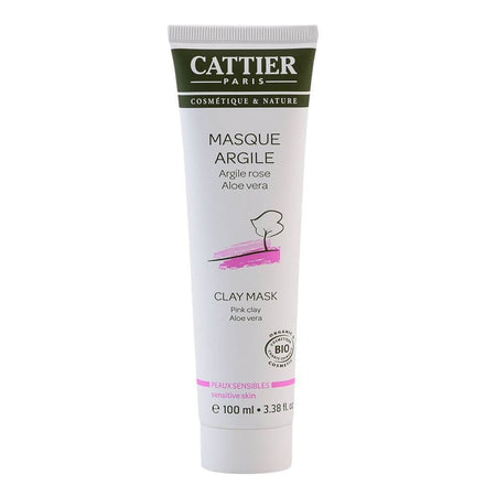 Masca cu argila roz pentru ten sensibil Cattier, bio, 100 ml