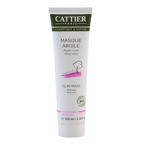 Masca cu argila roz pentru ten sensibil Cattier, bio, 100 ml