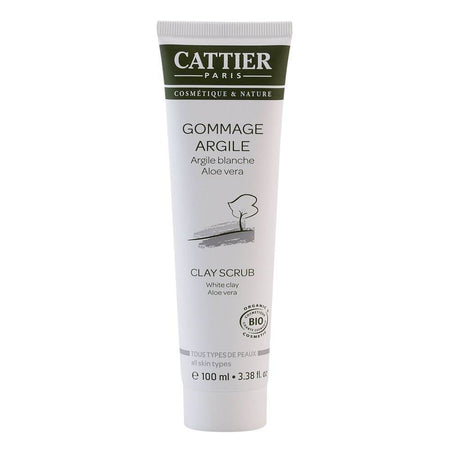 Exfoliant cu argila alba Cattier, bio, 100 ml