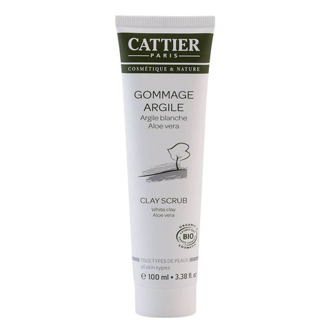 Exfoliant cu argila alba Cattier, bio, 100 ml