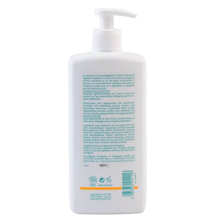 Lapte de corp regenerant cu acizi din fructe Cattier, bio, 500 ml