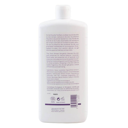 Gel de dus tonifiant, Cattier, bio, 1 l