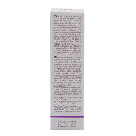 Crema antirid pentru ochi Cattier Eclat de Rose, bio, 15 ml - Republica BIO
