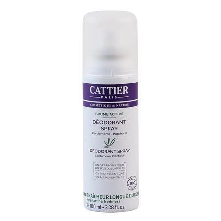 Deodorant spray Cattier Brume Active, bio, 100 ml