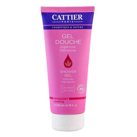Gel de dus cu aloe vera si argila roz Cattier, bio, 200 ml
