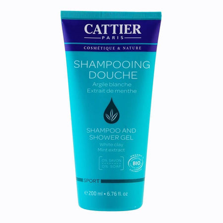 Gel de dus pentru par si corp Cattier Sport, bio, 200 ml
