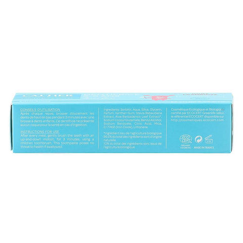 Pasta de dinti fara fluor pentru copii intre 2-6 ani Cattier, cu zmeura, bio, 50 ml