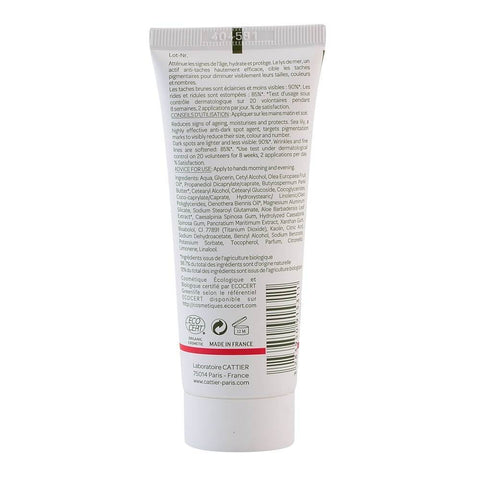 Crema de maini cu argila alba si crini de mare antiageing si antipete Cattier, bio, 75 ml - Republica BIO
