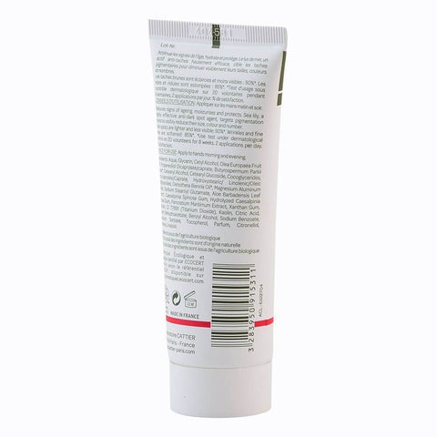 Crema de maini cu argila alba si crini de mare antiageing si antipete Cattier, bio, 75 ml - Republica BIO