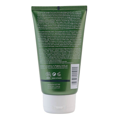 Crema pentru barbierit Cattier, bio, 150 ml - Republica BIO