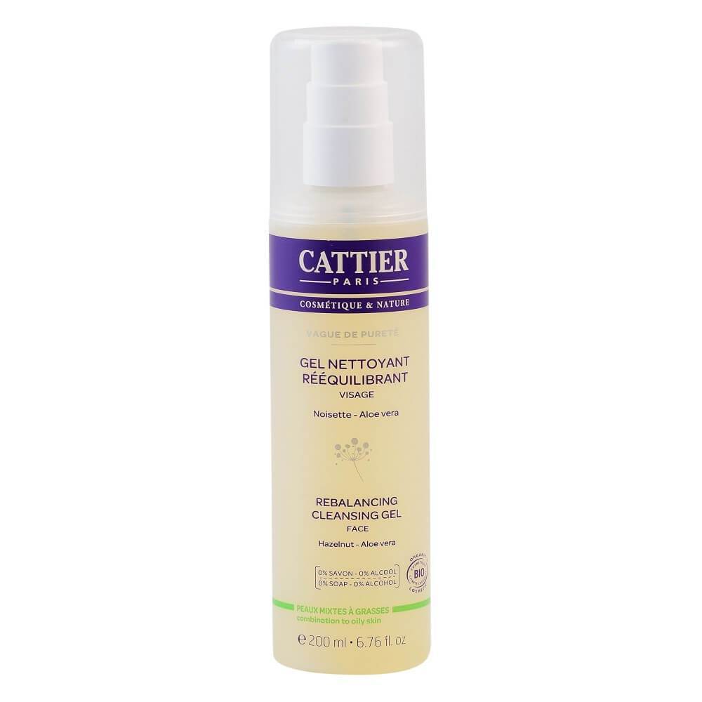 Gel de curatare reechilibrant pentru ten gras sau mixt Cattier Vague de Purete, bio, 200 ml