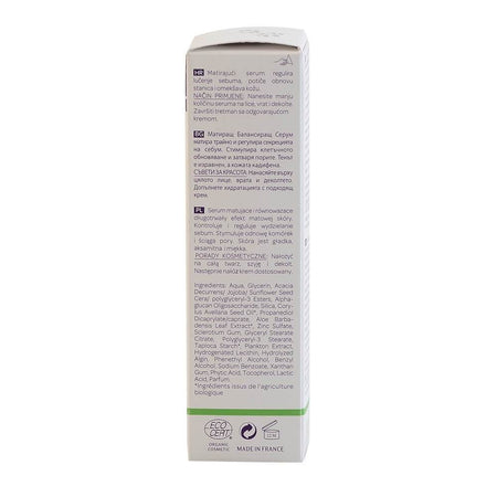 Ser matifiant Cattier Soie Lactee, bio, 30 ml