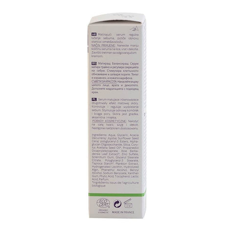 Ser matifiant Cattier Soie Lactee, bio, 30 ml