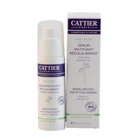 Ser matifiant Cattier Soie Lactee, bio, 30 ml