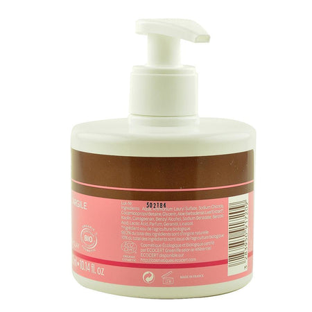 Gel curatare maini cu argila alba, trandafiri si caise, bio, 300 ml