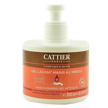 Gel curatare maini cu argila alba, corcoduse si piersici albe, bio, 300 ml