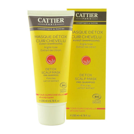 Masca DETOX pentru scalp, presamponare, cu argila roz, bio, 200ml