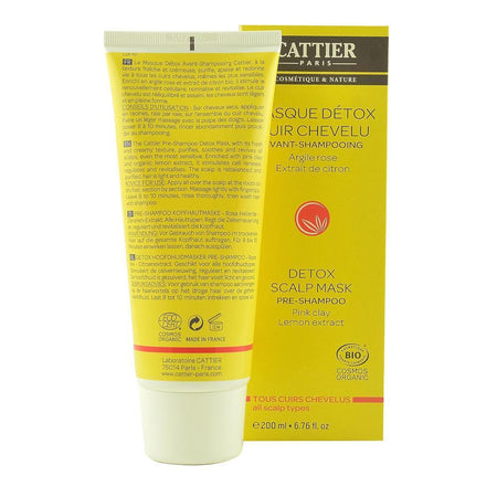 Masca DETOX pentru scalp, presamponare, cu argila roz, bio, 200ml