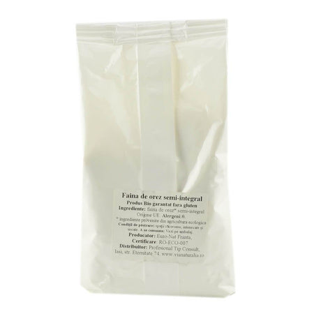 Faina de orez semiintegral, fara gluten, bio, 500g