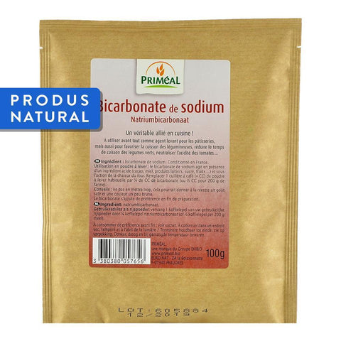 Bicarbonat de Sodiu alimentar Primeal, 100 g, natural