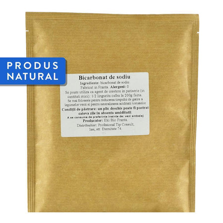 Bicarbonat de Sodiu alimentar Primeal, 100 g, natural