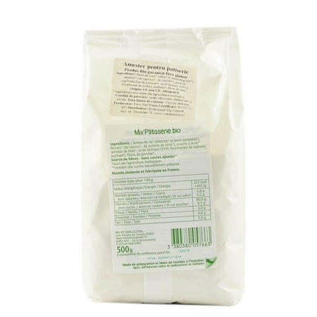 Amestec pentru patiserie, fara gluten, bio, 500g - Republica BIO