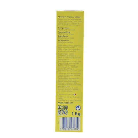 Bicarbonat de sodiu pentru menaj, bio, 1 kg - Republica BIO