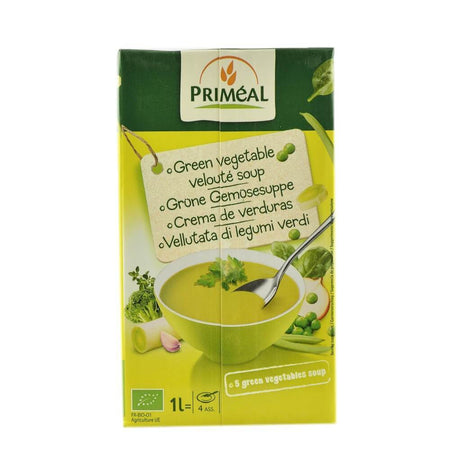 Supa crema cu legume verzi (la cutie tetra pak), bio, 1l