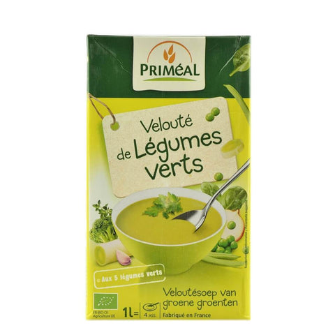 Supa crema cu legume verzi (la cutie tetra pak), bio, 1l