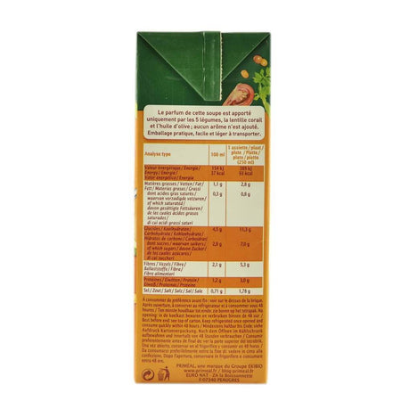 Supa crema de rosii si linte rosie (la cutie tetra pak), bio, 1l