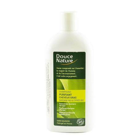Sampon purifiant pentru par gras, Douce Nature, bio, 300 ml
