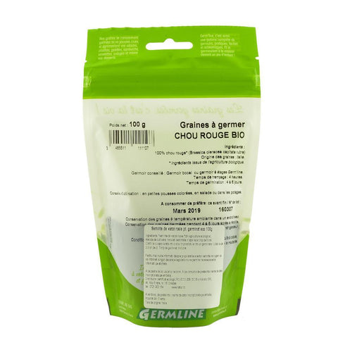 Seminte de varza rosie, pentru germinat, bio, 100g