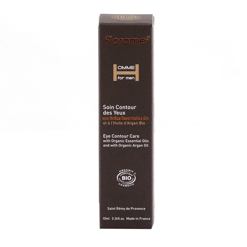 Tratament Florame pentru conturul ochilor, pentru barbati, bio, 10 ml