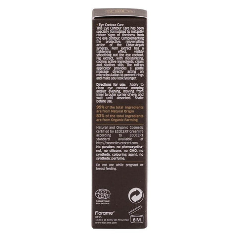 Tratament Florame pentru conturul ochilor, pentru barbati, bio, 10 ml
